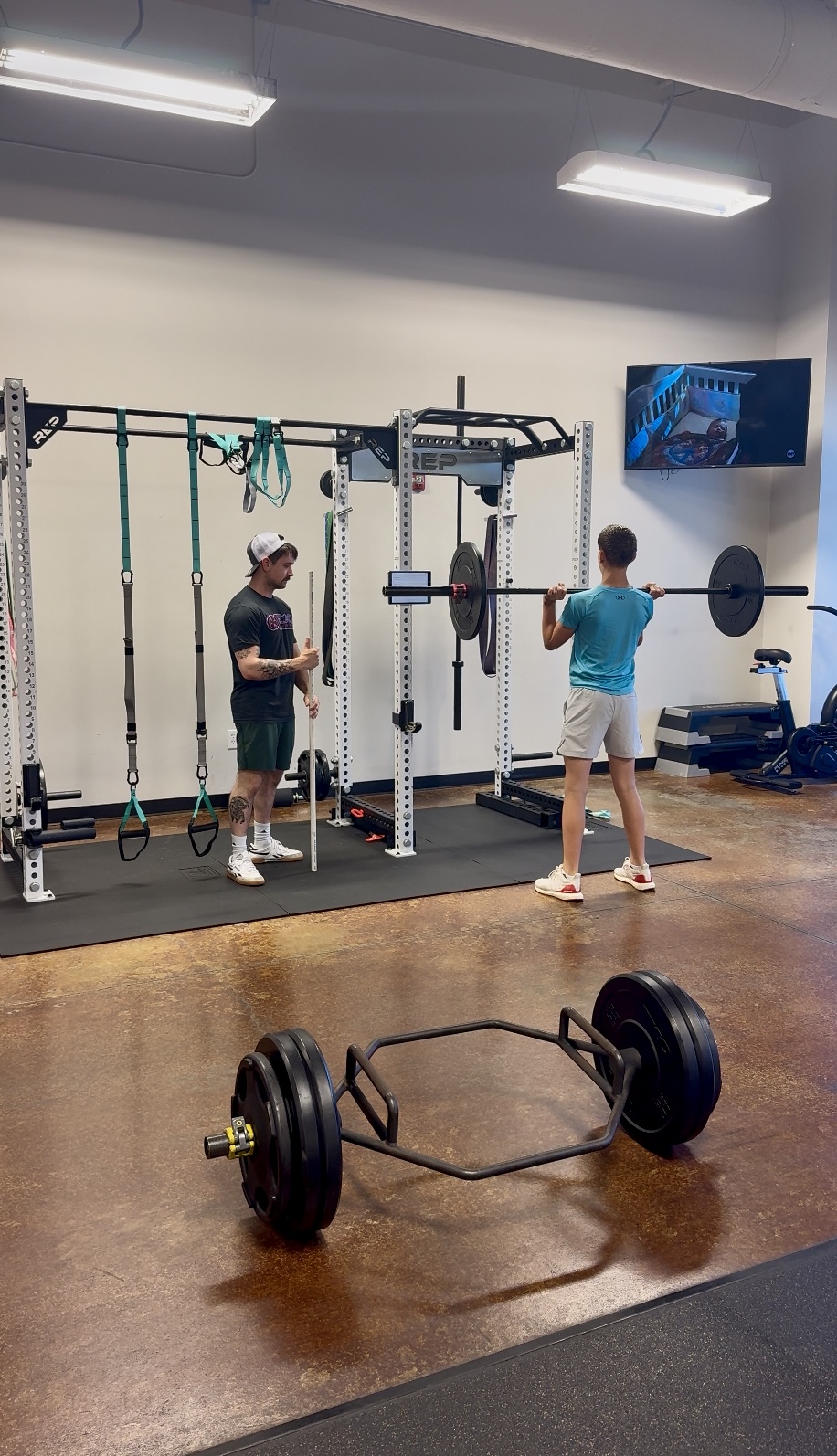 Youth athlete training with a BCF coach in West Omaha