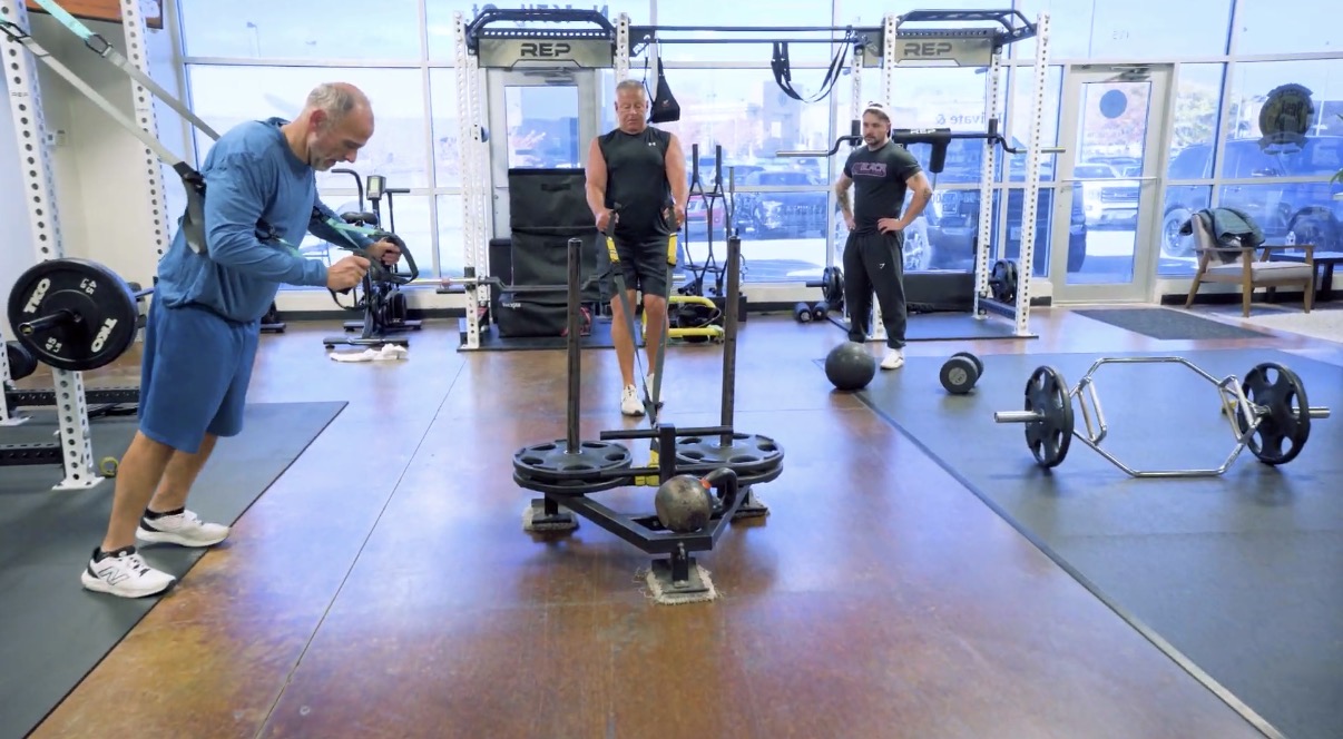 Small group training session at Black Clover Fitness in West Omaha